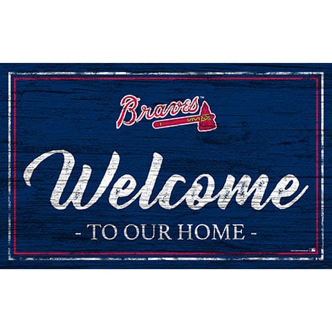 Fan Creations 11x19 Atlanta Braves Team Color Welcome 11x19 Sign