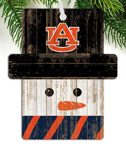 Fan Creations Ornament Auburn University Snowman Ornament