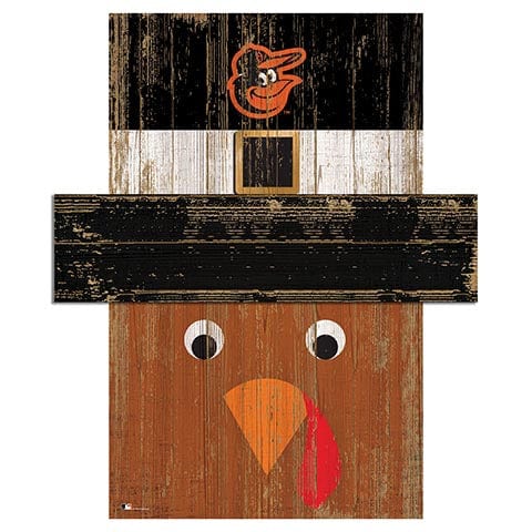 Fan Creations Large Holiday Head Baltimore Orioles Turkey Head
