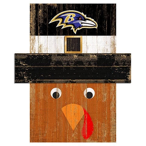 Fan Creations Large Holiday Head Baltimore Ravens Turkey Head