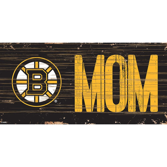 Fan Creations 6x12 Horizontal Boston Bruins MOM 6x12 Sign