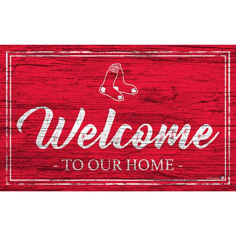 Fan Creations 11x19 Boston Red Sox Team Color Welcome 11x19 Sign