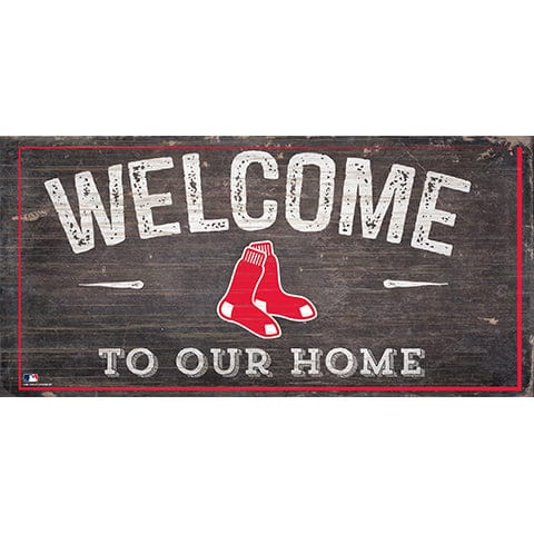 Fan Creations 6x12 Horizontal Boston Red Sox Welcome Distressed Sign