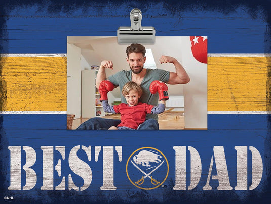 Fan Creations Desktop Stand Buffalo Sabres Best Dad With Stripe Clip Frame