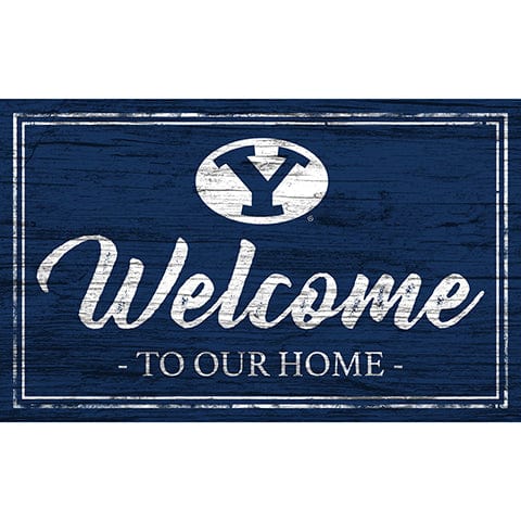 Fan Creations 11x19 BYU Team Color Welcome 11x19 Sign