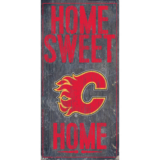 Fan Creations 6x12 Vertical Calgary Flames Home Sweet Home 6x12