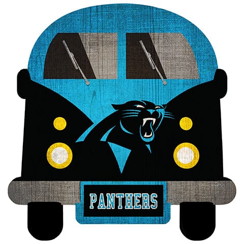 Fan Creations Team Bus Carolina Panthers 12" Team Bus Sign
