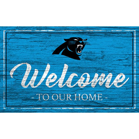 Fan Creations 11x19 Carolina Panthers Team Color Welcome 11x19 Sign