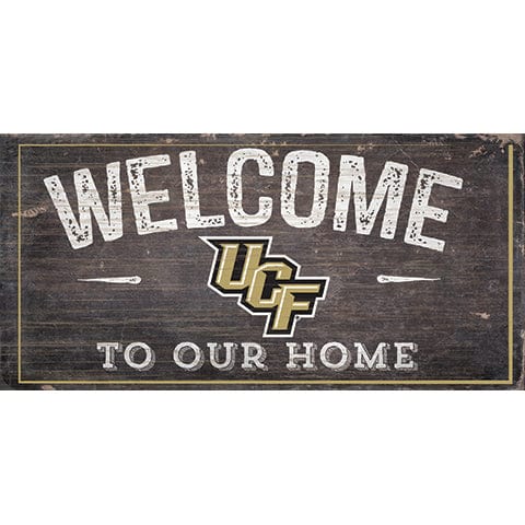 Fan Creations 6x12 Horizontal Central Florida (UCF) Welcome Distressed 6 x 12