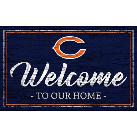 Fan Creations 11x19 Chicago Bears Team Color Welcome 11x19 Sign