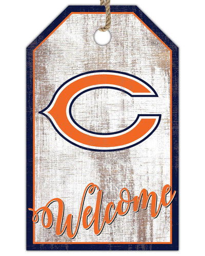 Fan Creations Holiday Home Decor Chicago Bears Welcome 11x19 Tag
