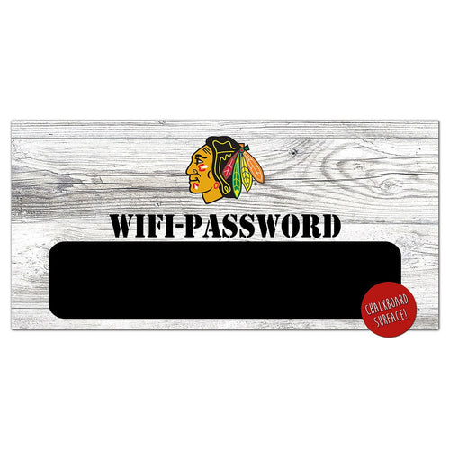 Fan Creations 6x12 Horizontal Chicago Blackhawks Wifi Password 6x12 Sign