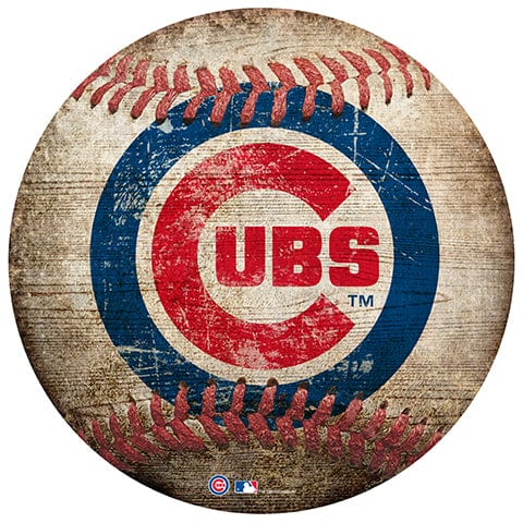 Fan Creations 12" Wall Art Chicago Cubs 12" Baseball Shaped Sign