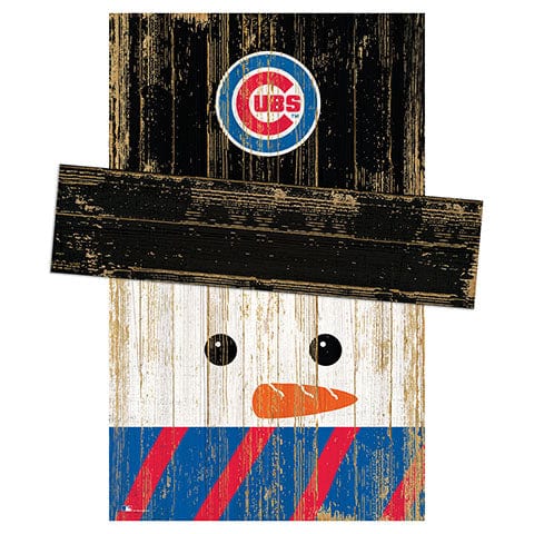 Fan Creations Large Holiday Head Chicago Cubs Snowman Head