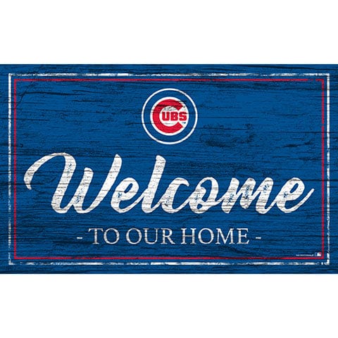 Fan Creations 11x19 Chicago Cubs Team Color Welcome 11x19 Sign