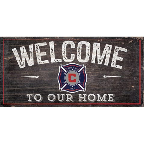 Fan Creations 6x12 Horizontal Chicago Fire Welcome Sign