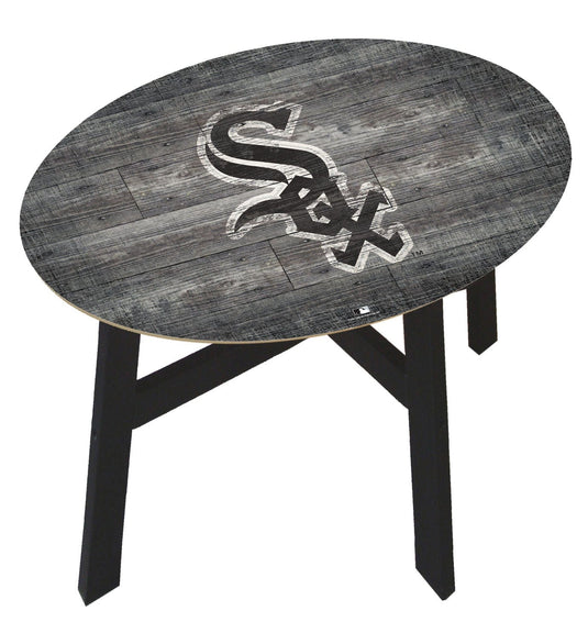 Fan Creations Home Decor Chicago White Sox  Distressed Wood Side Table