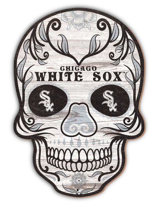 Fan Creations Holiday Home Decor Chicago White Sox Sugar Skull 12in