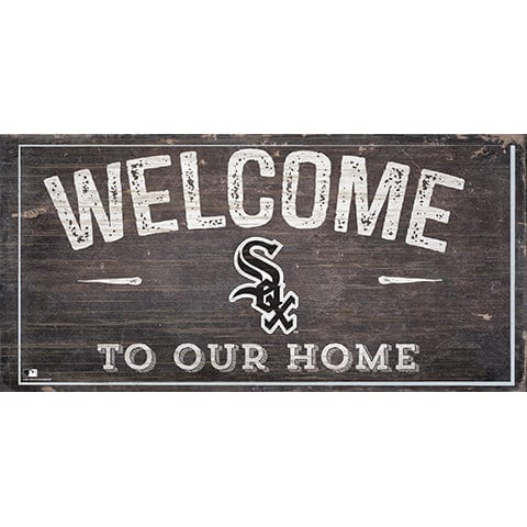 Fan Creations 6x12 Horizontal Chicago White Sox Welcome Distressed Sign