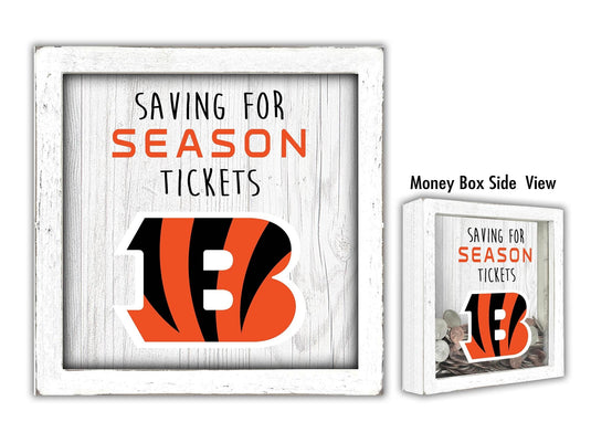 Fan Creations Desktop Stand Cincinnati Bengals Saving For Tickets Money Box