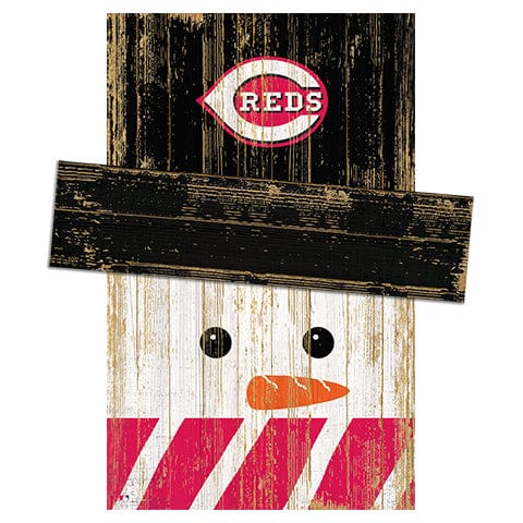 Fan Creations Large Holiday Head Cincinnati Reds Snowman Head