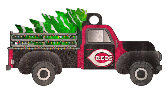 Fan Creations Holiday Home Decor Cincinnati Reds Truck Ornament