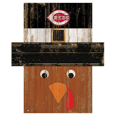 Fan Creations Large Holiday Head Cincinnati Reds Turkey Head