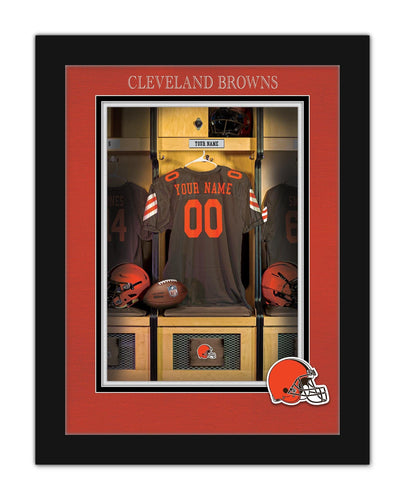 Fan Creations Wall Decor Cleveland Browns Locker Room Single Jersey 12x16