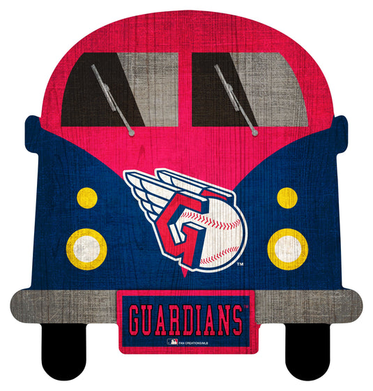 Fan Creations Team Bus Cleveland Guardians 12" Team Bus Sign