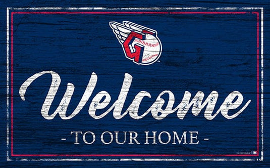 Fan Creations 11x19 Cleveland Guardians Team Color Welcome 11x19 Sign