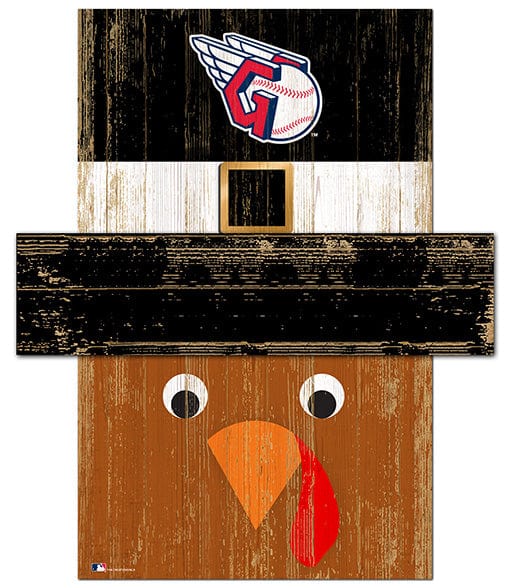 Fan Creations Large Holiday Head Cleveland Guardians Turkey Head