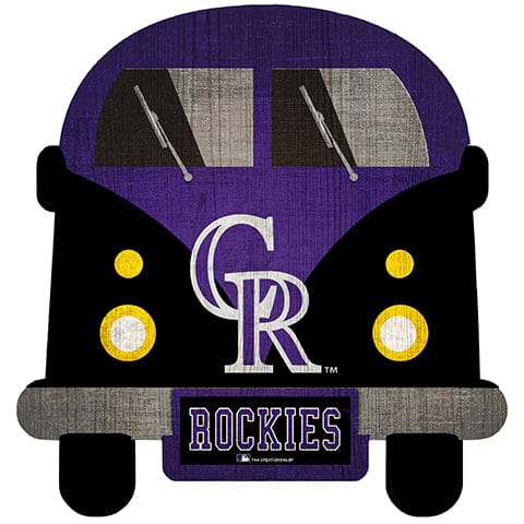Fan Creations Team Bus Colorado Rockies 12" Team Bus Sign