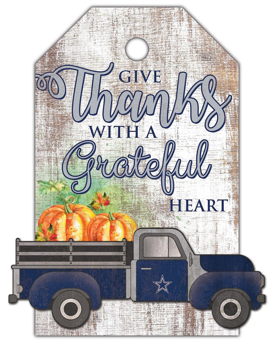 Fan Creations Holiday Home Decor Dallas Cowboys Gift Tag and Truck 11x19