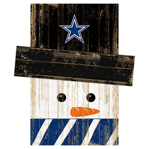 Fan Creations Large Holiday Head Dallas Cowboys Snowman Head