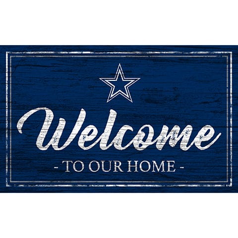 Fan Creations 11x19 Dallas Cowboys Team Color Welcome 11x19 Sign