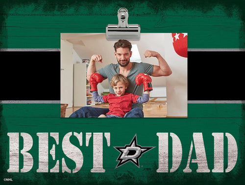 Fan Creations Desktop Stand Dallas Stars Best Dad With Stripe Clip Frame