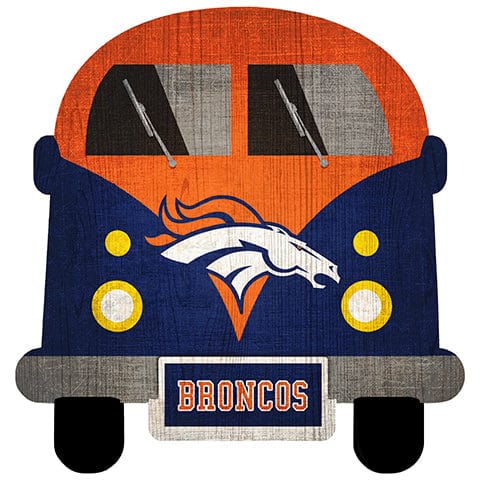Fan Creations Team Bus Denver Broncos 12" Team Bus Sign