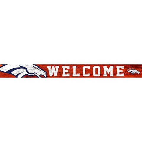 Fan Creations Strips Denver Broncos 16in. Welcome Strip