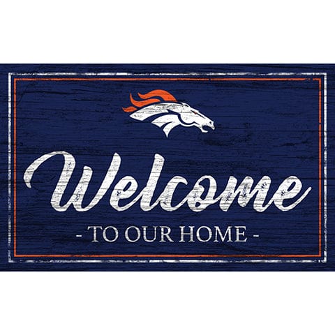 Fan Creations 11x19 Denver Broncos Team Color Welcome 11x19 Sign