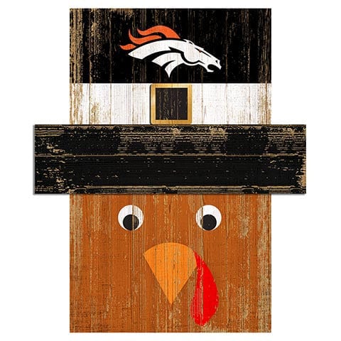 Fan Creations Large Holiday Head Denver Broncos Turkey Head