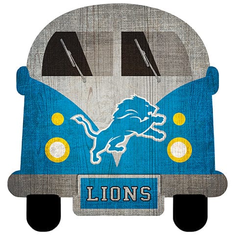 Fan Creations Team Bus Detroit Lions 12" Team Bus Sign