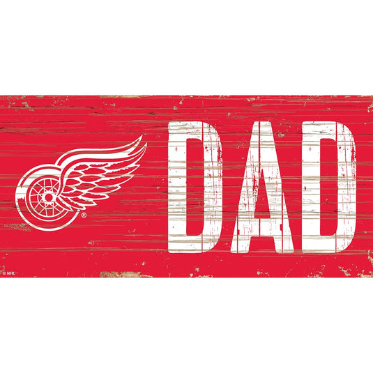 Fan Creations 6x12 Horizontal Detroit Red Wings DAD 6x12 Sign