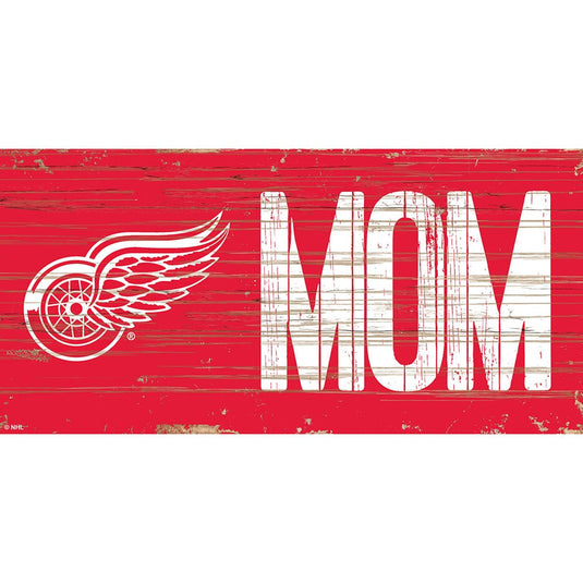 Fan Creations 6x12 Horizontal Detroit Red Wings MOM 6x12 Sign