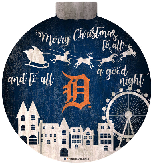 Fan Creations Holiday Home Decor Detroit Tigers Christmas Village 12in