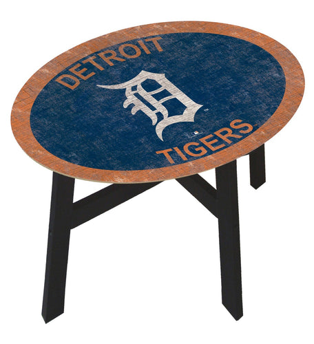 Fan Creations Home Decor Detroit Tigers  Distressed Side Table With Team Colors