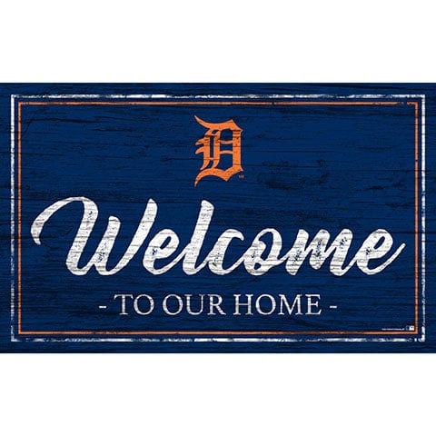 Fan Creations 11x19 Detroit Tigers Team Color Welcome 11x19 Sign