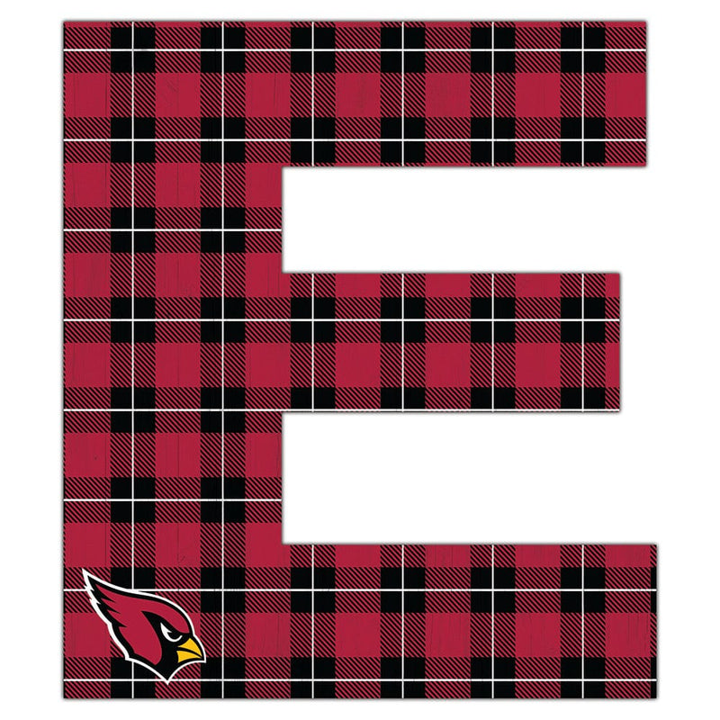 Load image into Gallery viewer, Fan Creations 24&quot; Wall Art E Arizona Cardinals 24in Plaid Pattern Letter
