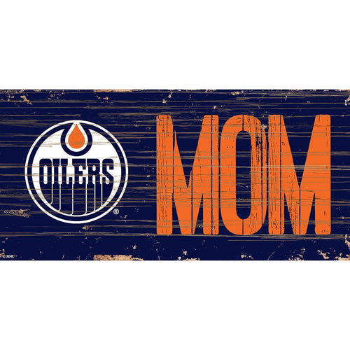 Fan Creations 6x12 Horizontal Edmonton Oilers MOM 6x12 Sign