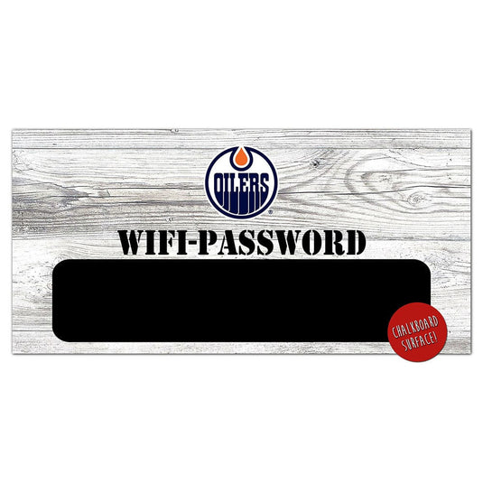 Fan Creations 6x12 Horizontal Edmonton Oilers Wifi Password 6x12 Sign
