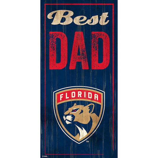 Fan Creations 6x12 Vertical Florida Panthers Best Dad 6x12 Sign